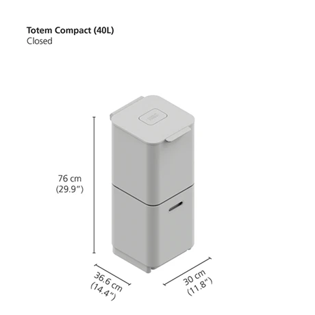 Joseph Joseph Poubelle Totem Pierre 40 L - 2 Compartiments 20 L 7 Joseph Joseph Poubelle Totem Pierre 40 L - 2 Compartiments 20 L – Image 5