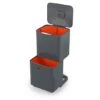 Joseph Joseph Poubelle Totem Graphite 60 L - 2 Compartiments 30 L -Ustensiles De Cuisine Boutique 658003 0 2 Poubelle Totem Graphite 60 L 2 compartiments 30 L Joseph Joseph