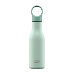 Joseph Joseph Bouteille Isotherme Isolée Sous Vide Loop 500 Ml Vert Mat