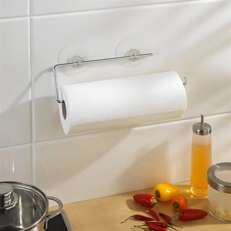 Porte Essuie-tout Chrome à Ventouse 3 Porte Essuie-tout Chrome à Ventouse