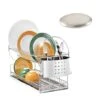 Lot égouttoir 2 Niveaux + Savon Acier -Ustensiles De Cuisine Boutique 673903 0 3 Lot egouttoir 2 niveaux savon acier Mathon