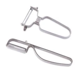 Lot 2 éplucheurs Inox Lame Droite Et Dentelée