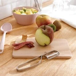 Lot 2 éplucheurs Inox Lame Droite Et Dentelée -Ustensiles De Cuisine Boutique 673909 3 1 Lot 2 eplucheurs inox lame droite et dentelee Mathon