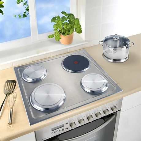 Set De 4 Cache-plaques En Inox 3 Set De 4 Cache-plaques En Inox