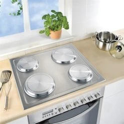 Set De 4 Cache-plaques En Inox 9 Set De 4 Cache-plaques En Inox -Ustensiles De Cuisine Boutique 67600 2 3 Set de 4 cache plaques en inox Wenko by Maximex