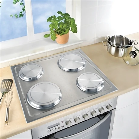 Set De 4 Cache-plaques En Inox 5 Set De 4 Cache-plaques En Inox – Image 3