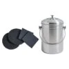Lot Seau à Compost En Inox 5 L Et 4 Filtres à Charbon Antiodeurs -Ustensiles De Cuisine Boutique 679018 0 3 Lot seau a compost en inox 5 L et 4 filtres a charbon antiodeurs Mathon