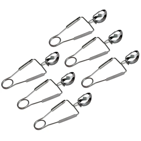 Lot De 6 Pinces à Escargot Inox 3 Lot De 6 Pinces à Escargot Inox