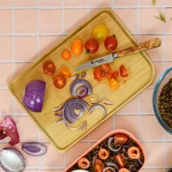 Planche Avec Rigole 26 Cm -Ustensiles De Cuisine Boutique 690000 3 2 Planche avec rigole 26 cm Pebbly