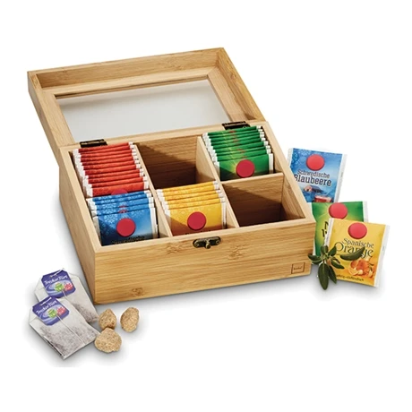 Boîte à Thé Bambou 21 X 6 Cm 3 Boîte à Thé Bambou 21 X 6 Cm