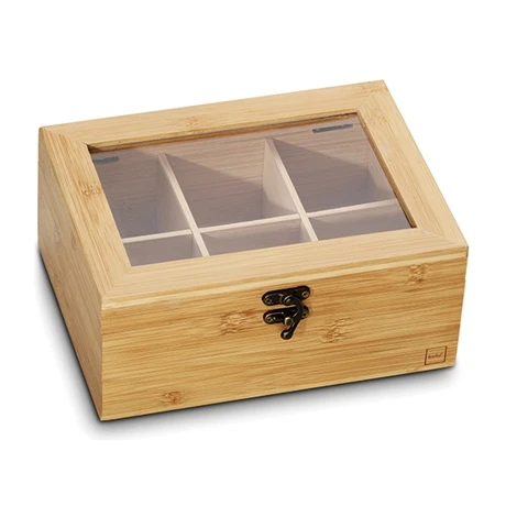 Boîte à Thé Bambou 21 X 6 Cm 4 Boîte à Thé Bambou 21 X 6 Cm – Image 2