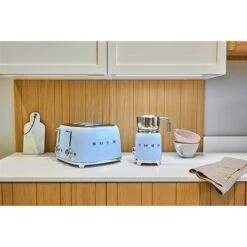 Smeg Toaster 4 Fentes 2000 W TSF03PBEU Bleu Azur -Ustensiles De Cuisine Boutique 700060 3 1 Toaster 4 fentes 2000 W TSF03PBEU bleu azur Smeg