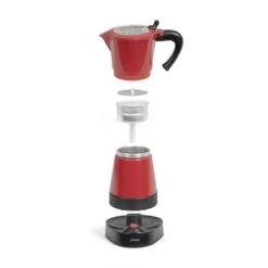 LIVOO Cafetière électrique Italienne Rouge 6 Tasses 480 W 6 LIVOO Cafetière électrique Italienne Rouge 6 Tasses 480 W -Ustensiles De Cuisine Boutique 700104 1 2 Cafetiere electrique Italienne rouge 6 tasses 480 W Livoo