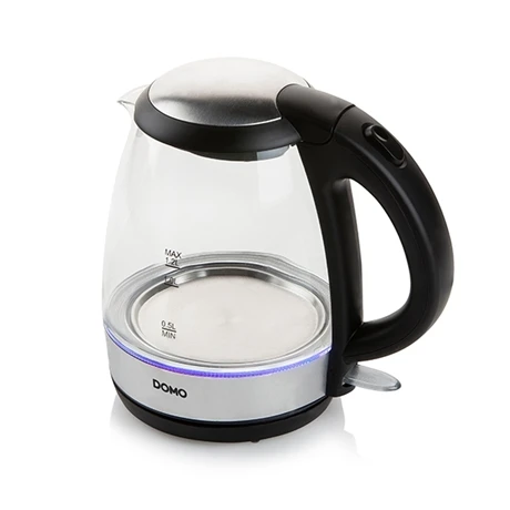 Domo Bouilloire En Verre Led Bleu 2200 W 3 Domo Bouilloire En Verre Led Bleu 2200 W