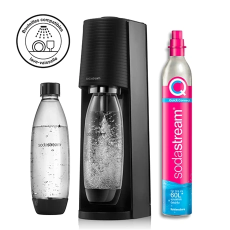 SodaStream Pack Machine à Eau Gazeuse Terra Noire 3 SodaStream Pack Machine à Eau Gazeuse Terra Noire