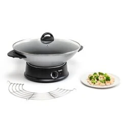 Tefal Multi-Wok électrique 8 Personnes 1200 W Argent 5 Tefal Multi-Wok électrique 8 Personnes 1200 W Argent -Ustensiles De Cuisine Boutique 713017 1 1 Multi Wok electrique 8 personnes 1200 W argent Tefal
