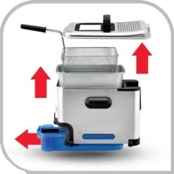 Friteuse Semi-pro Oleo Clean Inox FR804000 -Ustensiles De Cuisine Boutique 75059 3 2 Friteuse semi pro Oleo Clean inox FR804000 Seb