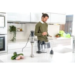 Taurus Mixeur Plongeant Acier Inoxydable 1200 W 1L -Ustensiles De Cuisine Boutique 760350 2 2 Mixeur plongeant acier inoxydable 1200 W 1L Taurus