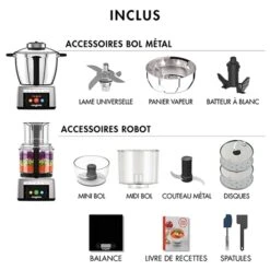 Magimix Robot Cook Expert Chrome Mat 18900 -Ustensiles De Cuisine Boutique 76173 2 80 Robot Cook Expert Chrome Mat 18900 Magimix