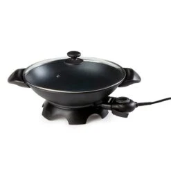 Domo Wok électrique En Aluminium 5 L DO8708W -Ustensiles De Cuisine Boutique 780095 2 1 Wok electrique en aluminium 5 L DO8708W Domo
