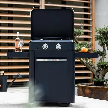 Plancha à Gaz Combo Enosign 65 Bleu Navy 2 Feux 3 Plancha à Gaz Combo Enosign 65 Bleu Navy 2 Feux