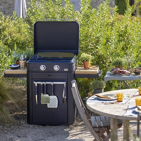 Plancha à Gaz Combo Enosign 65 Bleu Navy 2 Feux 7 Plancha à Gaz Combo Enosign 65 Bleu Navy 2 Feux – Image 5