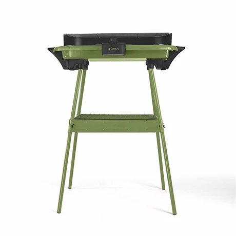 LIVOO Barbecue électrique Sur Pieds 2000 W DOM297K Vert 4 LIVOO Barbecue électrique Sur Pieds 2000 W DOM297K Vert – Image 2