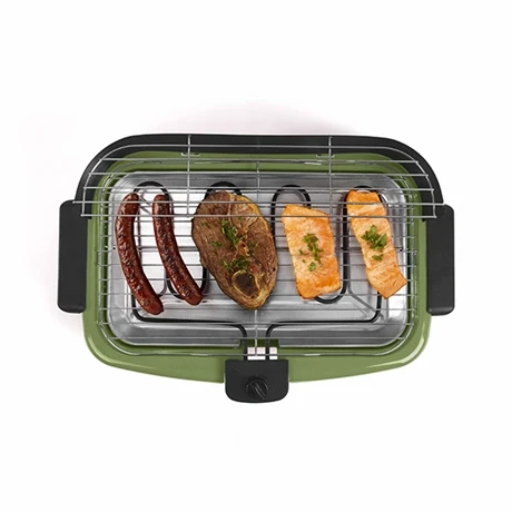 LIVOO Barbecue électrique Sur Pieds 2000 W DOM297K Vert 5 LIVOO Barbecue électrique Sur Pieds 2000 W DOM297K Vert – Image 3