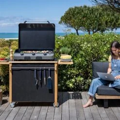 ENO Couvercle De Protection Noir Pour Plancha Fusion 75 -Ustensiles De Cuisine Boutique 781046 2 2 Couvercle de protection noir pour plancha Fusion 75 ENO