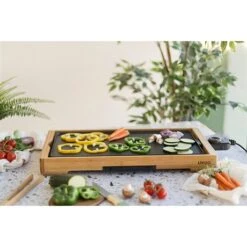 LIVOO Plancha Grill électrique En Aluminium Et Bambou 2200 W DOC202 11 LIVOO Plancha Grill électrique En Aluminium Et Bambou 2200 W DOC202 -Ustensiles De Cuisine Boutique 78161 4 2 Plancha grill electrique en aluminium et bambou 2200 W DOC202 Livoo