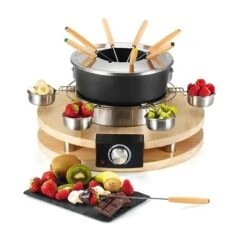 Set Appareils à Raclette Et à Fondue En Bois 9 Set Appareils à Raclette Et à Fondue En Bois -Ustensiles De Cuisine Boutique 789021 3 1 Set appareils a raclette et a fondue en bois Kitchen Chef Professional