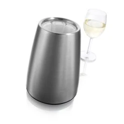 Seau Refroidisseur à Vin En Acier Brossé 6 Seau Refroidisseur à Vin En Acier Brossé -Ustensiles De Cuisine Boutique 880009 1 1 Seau refroidisseur a vin en acier brosse Vacu vin
